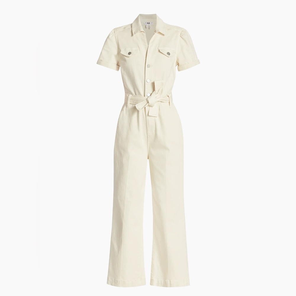 PAIGE | Anessa Stretch-Denim Jumpsuit